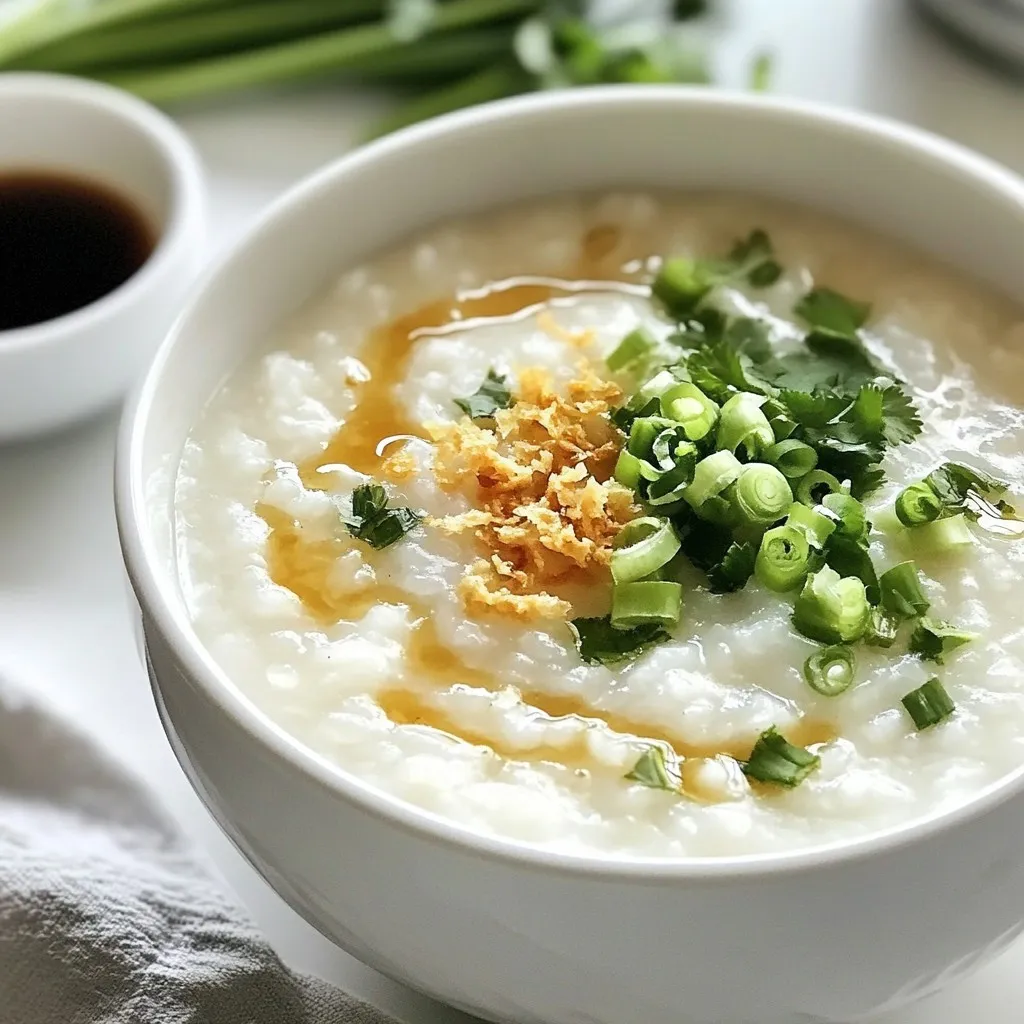 Seidig-glattes chinesisches Congee Einfache Anleitung