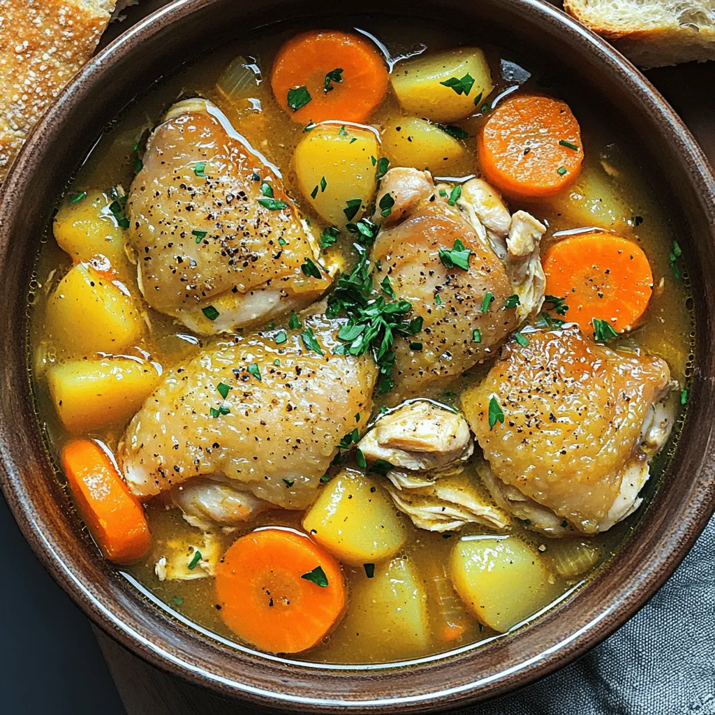 Leckeres Slow Cooker Chicken Stew Einfaches Rezept