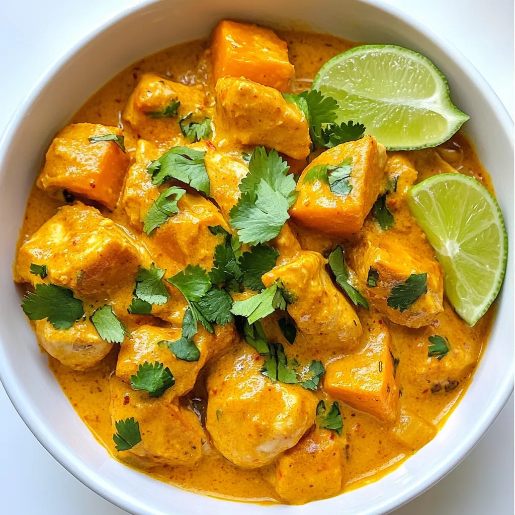 Hühnchen Süßkartoffel Curry Einfach und lecker zubereiten