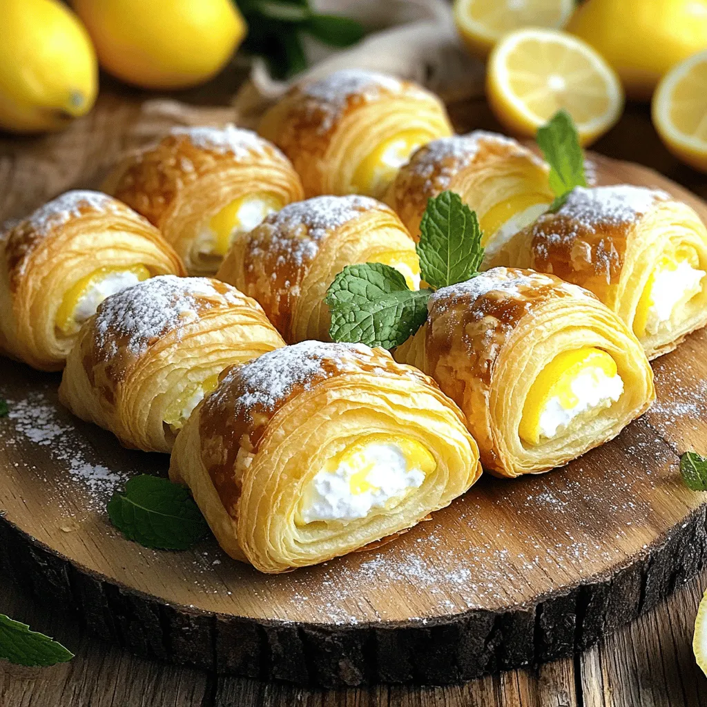 Einfaches Zitronen-Cheesecake-Croissant-Rezept