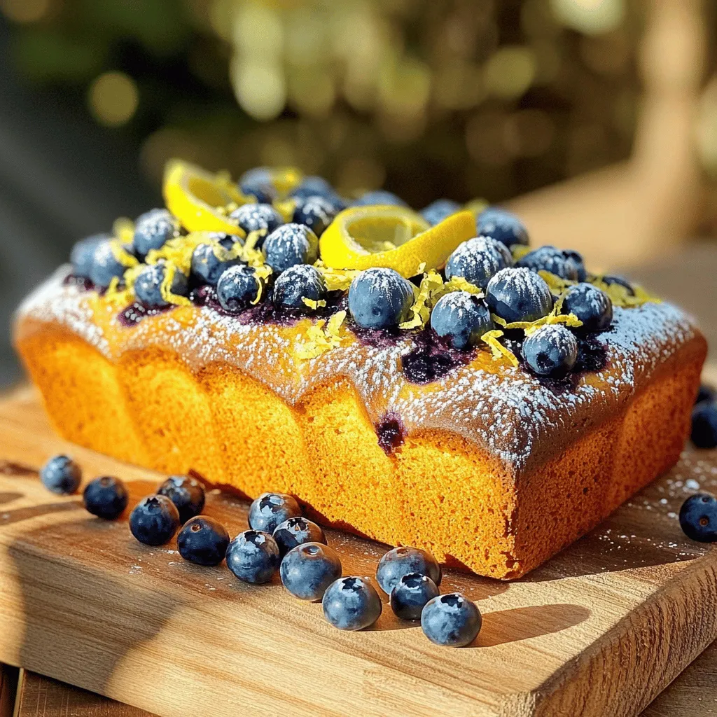 Lemon Blueberry Bread Köstlich und Einfach Backen