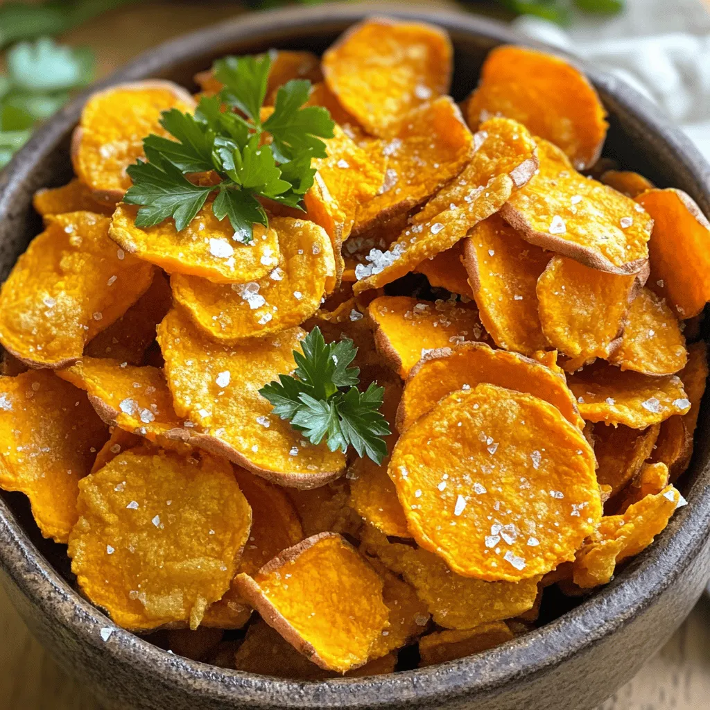 Air Fryer Süßkartoffel-Chips Knusprig und Lecker