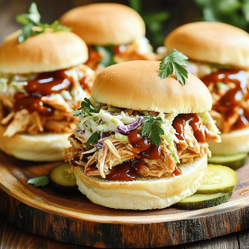 Leckere Slow Cooker BBQ Chicken Sliders im Handumdrehen