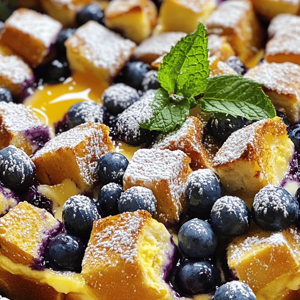 Heidelbeer-Auflauf Casserole für dein Frühstück