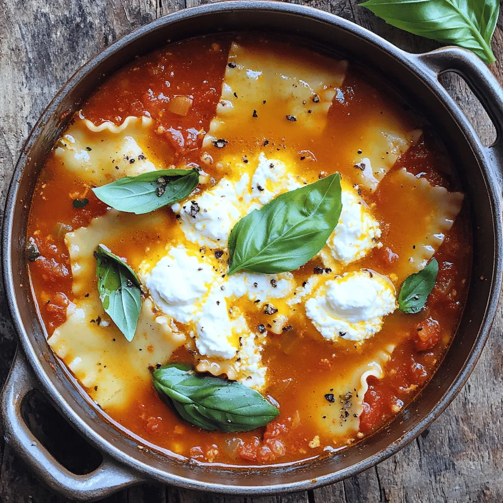 Leckere Lasagna Soup Schnell und einfach zubereitet