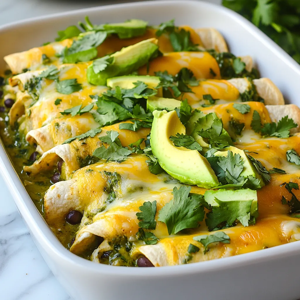 Grüne Hähnchen-Enchiladas Lecker und Einfach Zubereiten