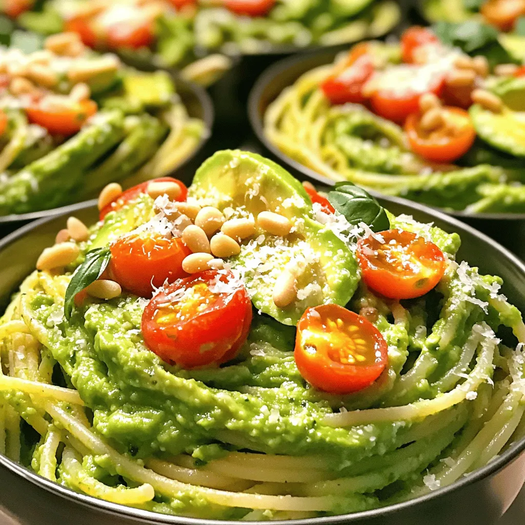 Cremige Avocado Pasta Einfache und gesunde Mahlzeit