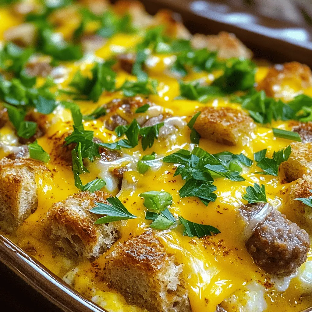 Herzhafter Frühstücksauflauf mit Wurst und Käse Genuss