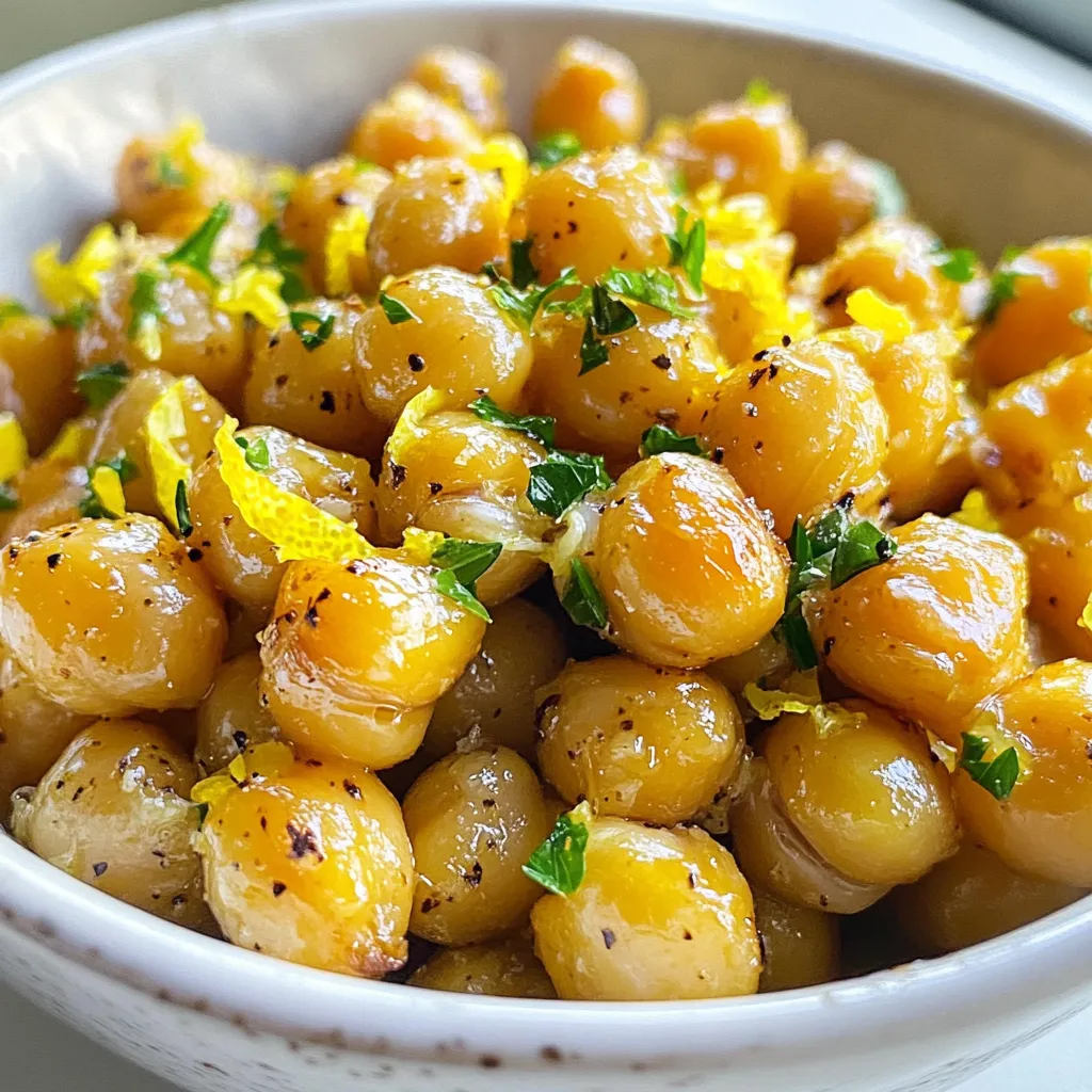 Lemon Pepper Chickpeas Knusprig und Einfach Zubereiten