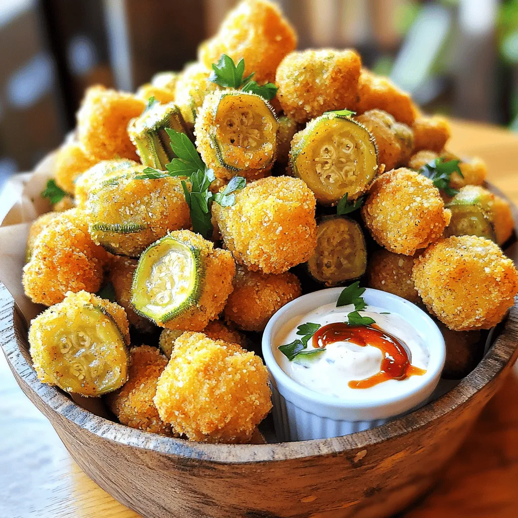 Crispy Fried Okra Bites Knuspriger Snack Genuss
