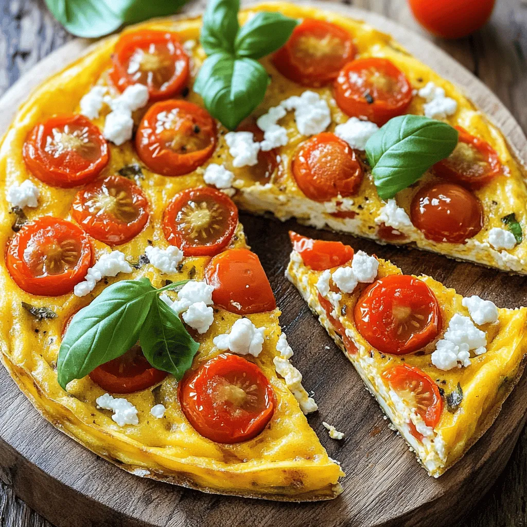 Ziegenkäse Tomaten Frittata Einfaches Rezept geniessen