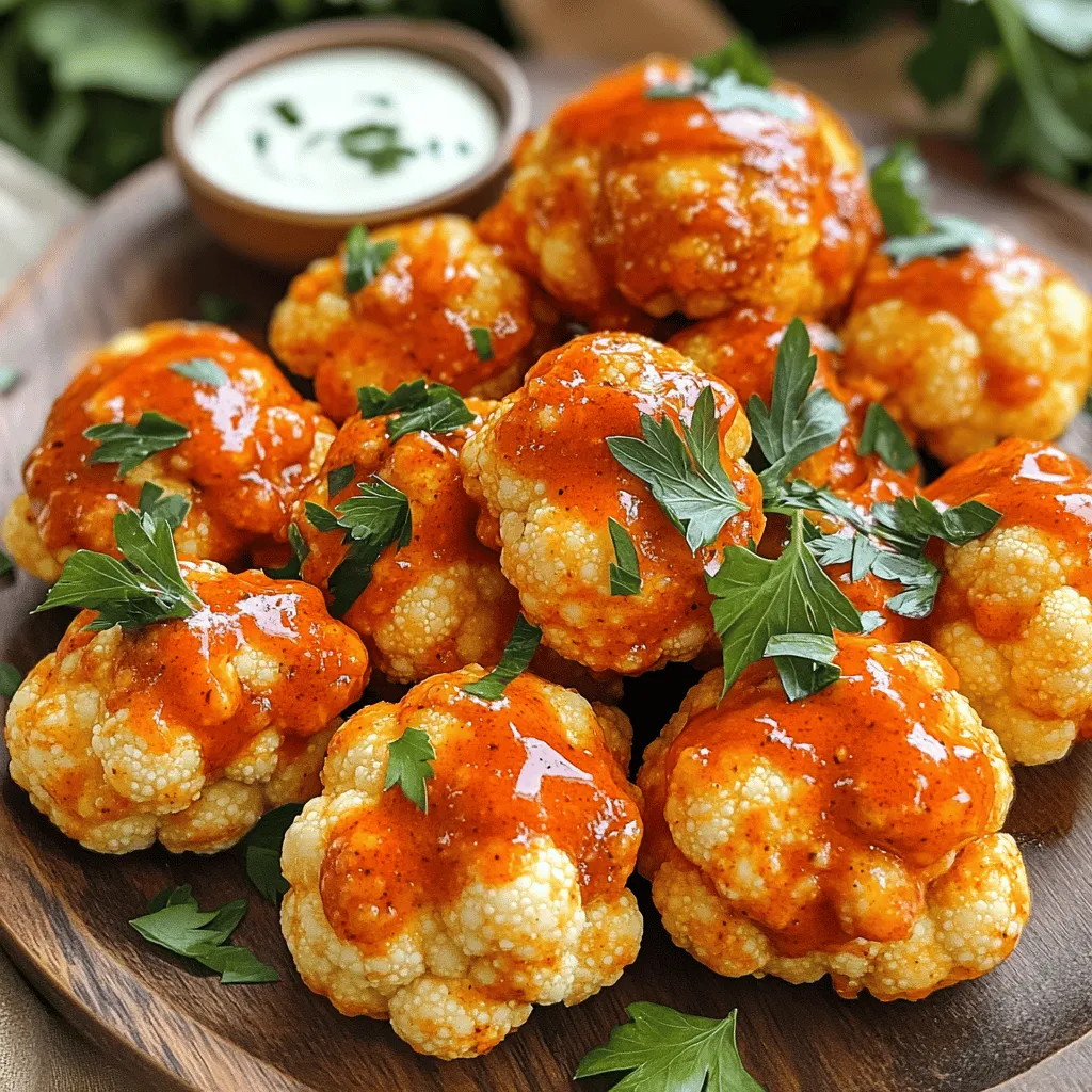 Air Fryer Buffalo Cauliflower Bites Knusprig und Lecker
