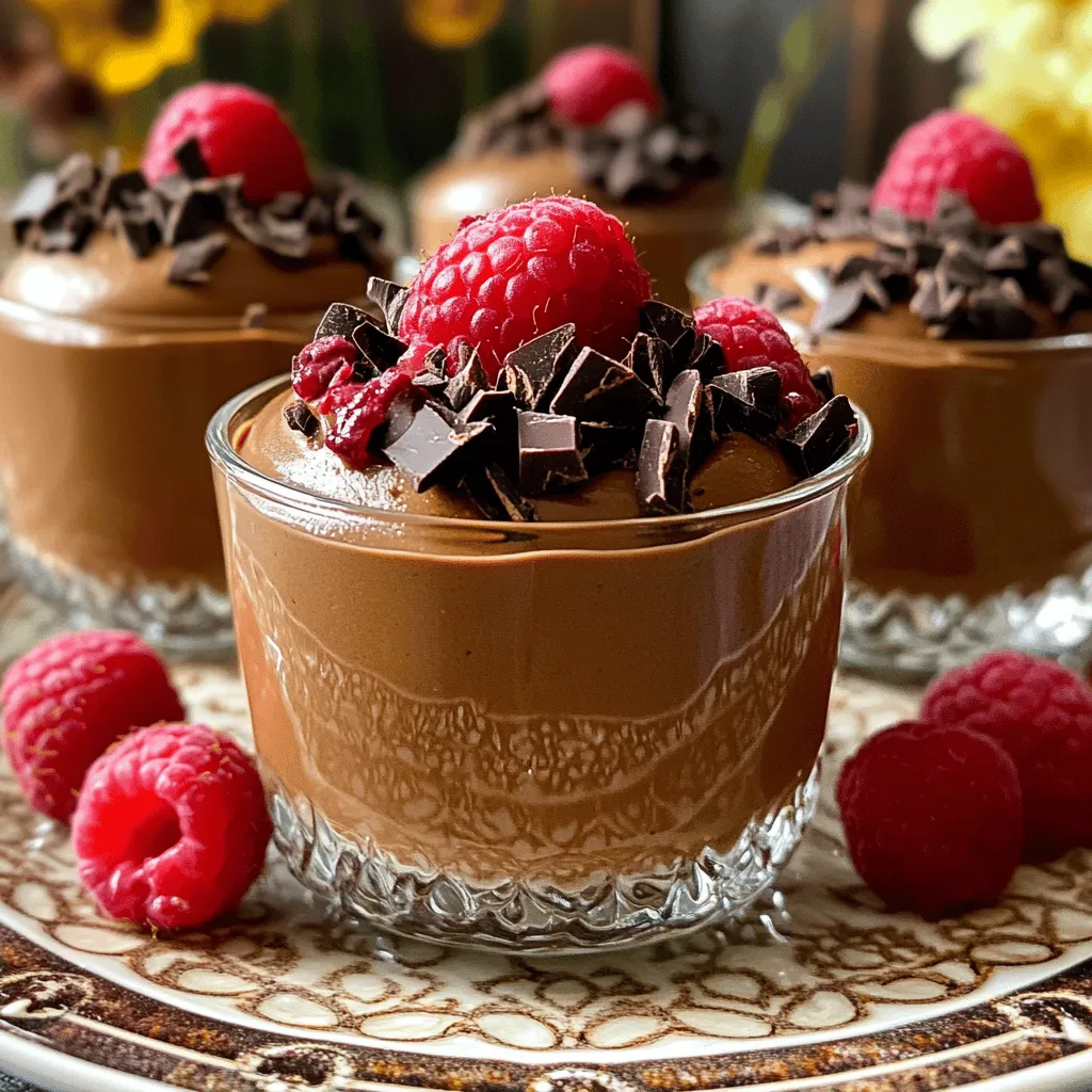 Cottage Cheese Chocolate Mousse Cups Köstlicher Genuss