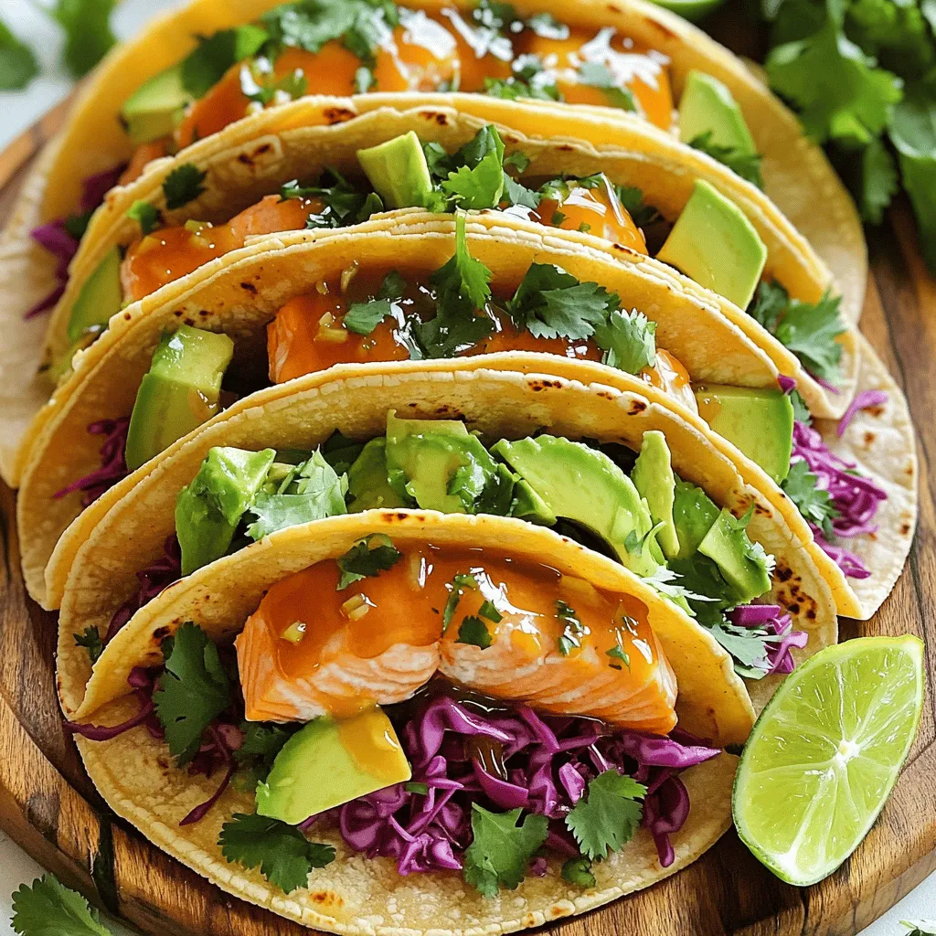 Maple Glazed Salmon Smash Tacos Einfach und Lecker