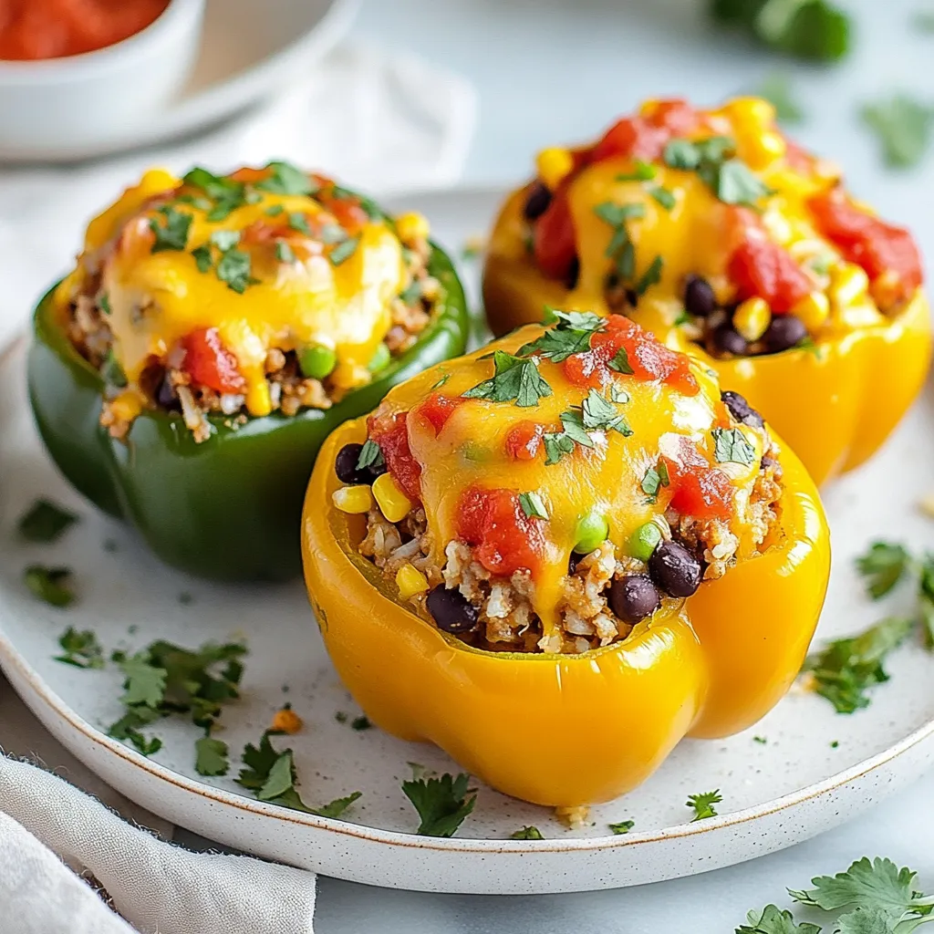 Taco gefüllte Paprika Einfach und Lecker Rezept