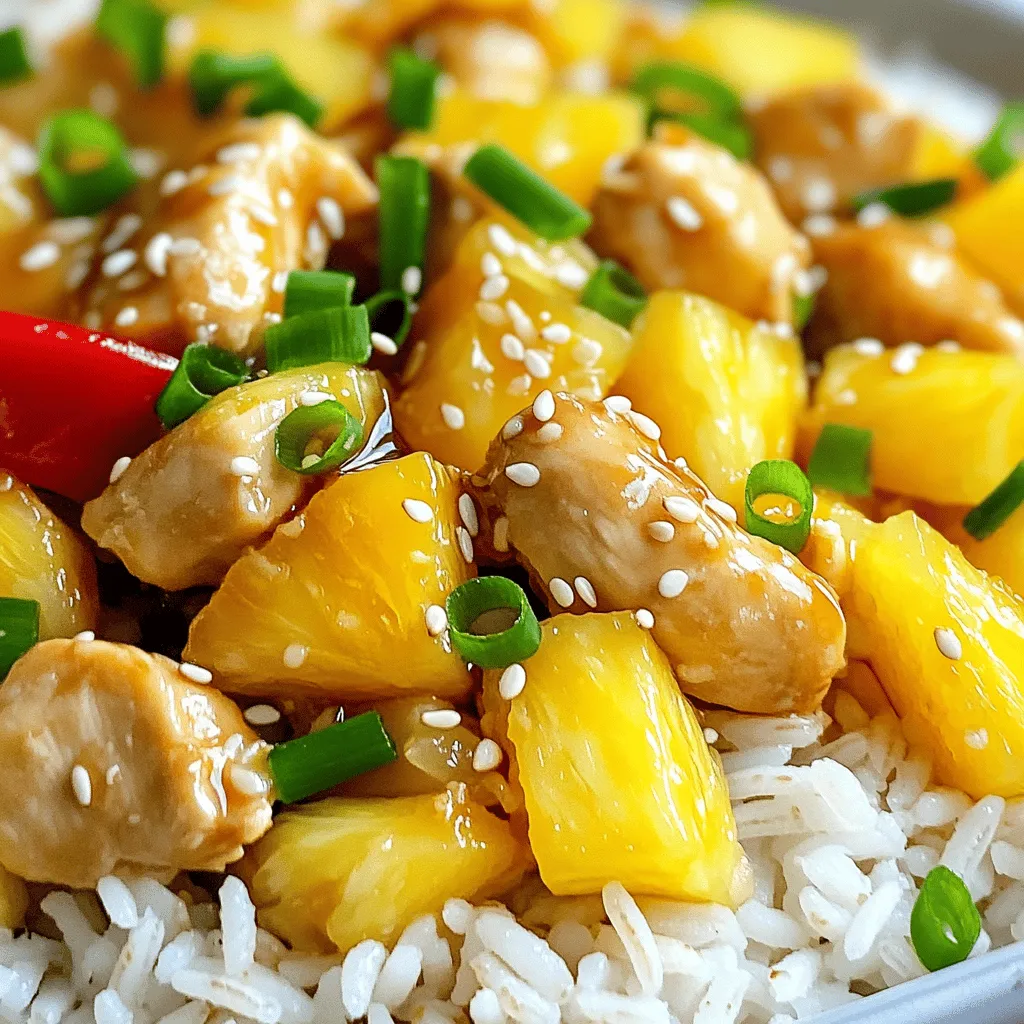 Sweet and Savory Pineapple Chicken and Rice Rezept