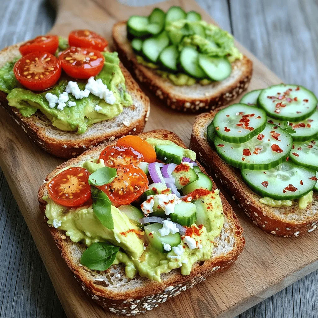 Gesunder Avocado Toast Variationen für jeden Geschmack
