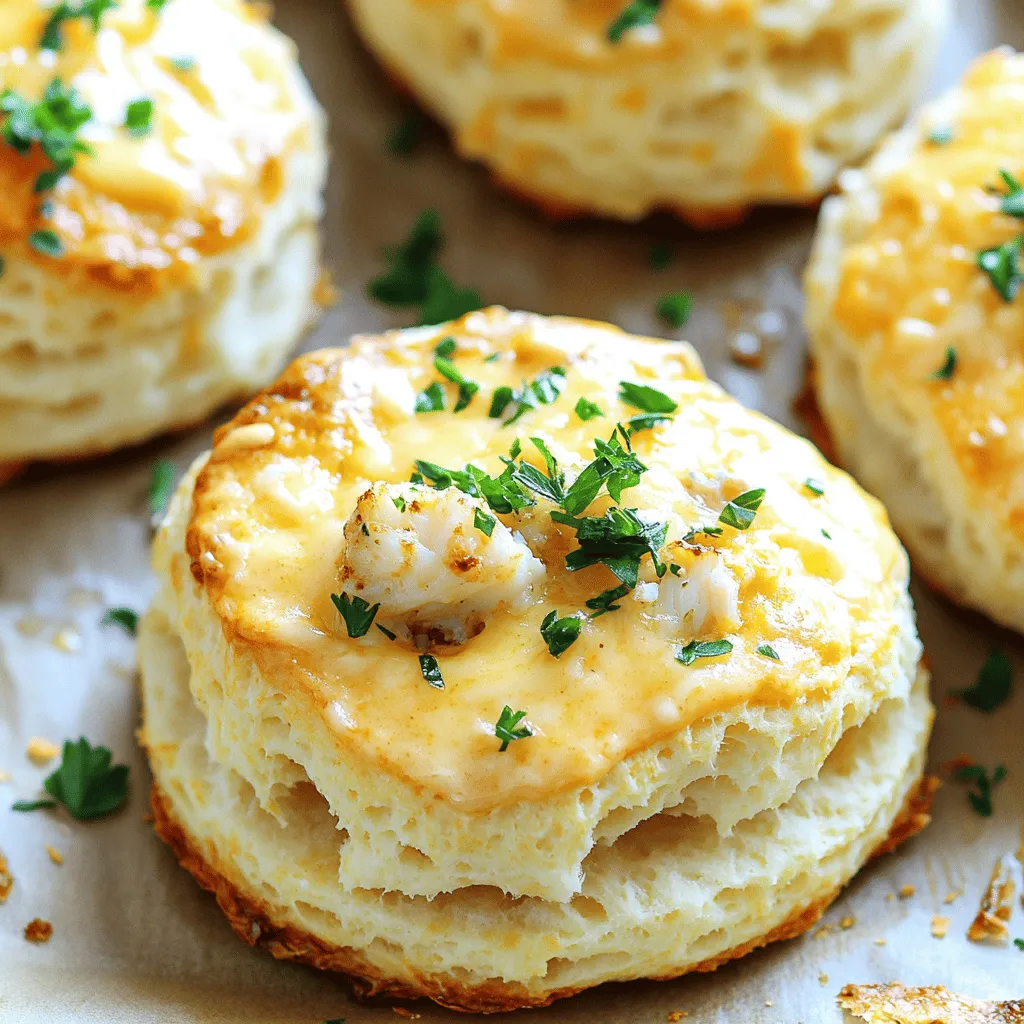 Krabben gefüllte Cheddar-Bay-Brötchen Genuss Pur