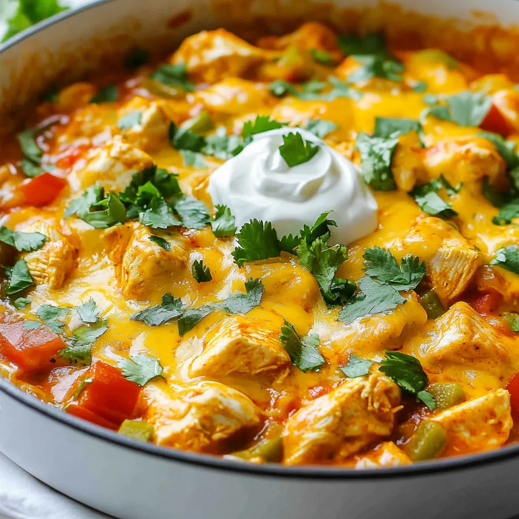 Keto Chicken Enchilada Skillet Einfaches und Leckeres Gericht