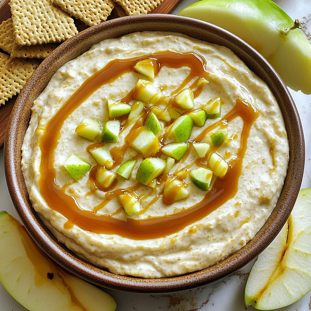 Minute Caramel Apple Cheesecake Dip Einfacher Genuss
