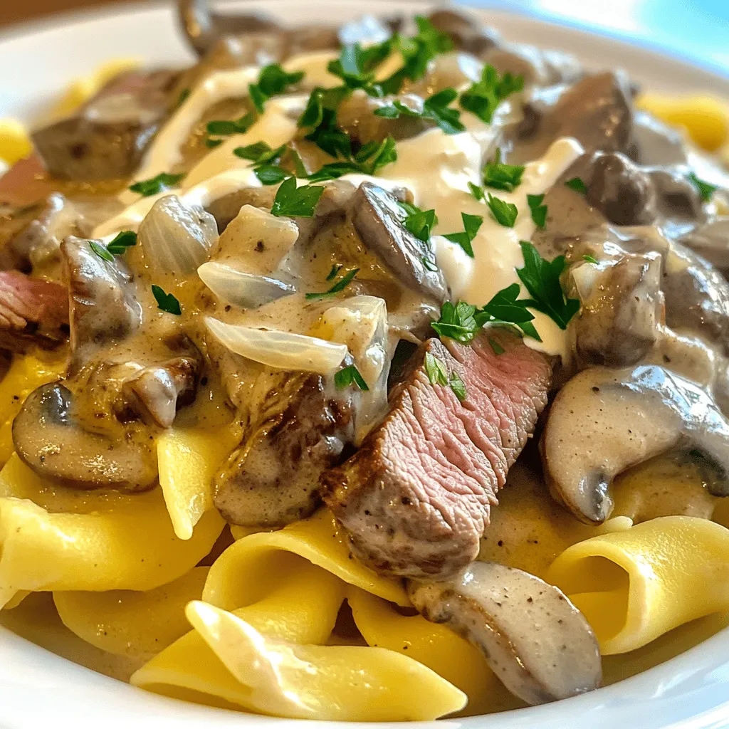 Classic Beef Stroganoff Herzhaftes Rezept für Genuss