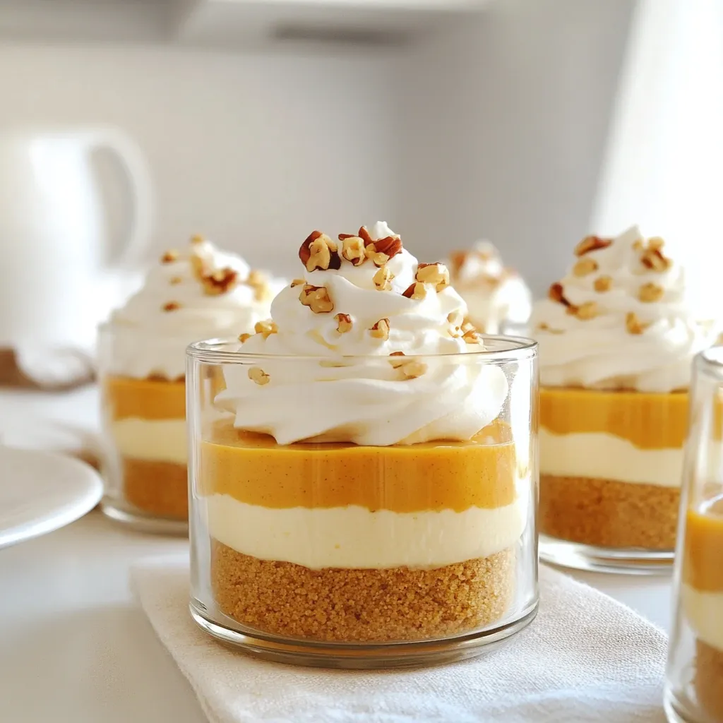 No Bake Pumpkin Cheesecake Cups Cremig und Lecker