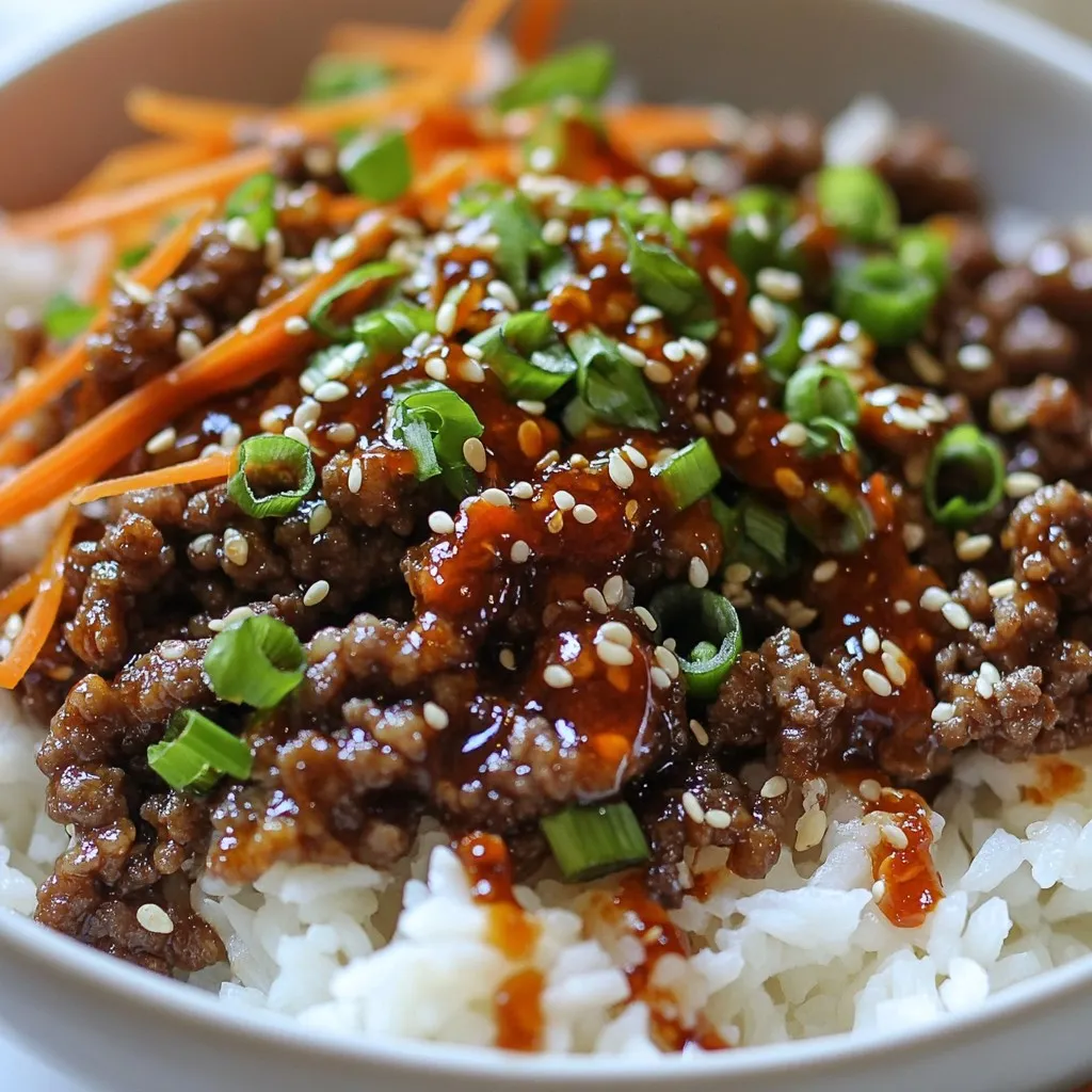 Korean Ground Beef Bowls Einfach und Lecker Zubereiten