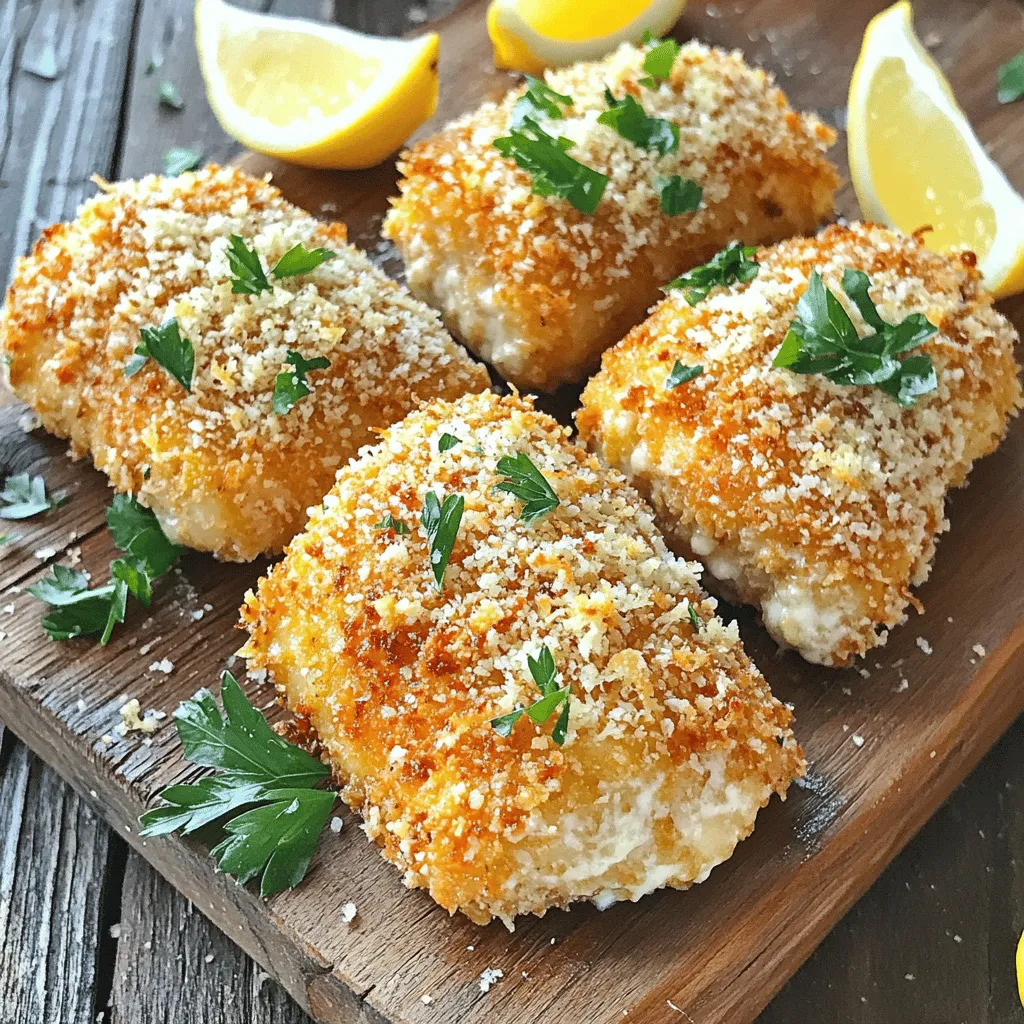 Einfaches Knoblauch Parmesan Crusted Hähnchen Rezept