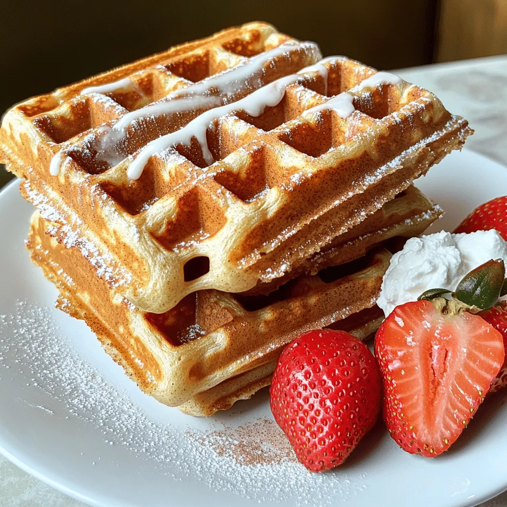 Zimt-Rollen-Waffeln köstlich und einfach zubereitet