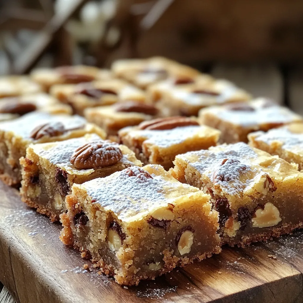 Brown Sugar Pecan Blondies Einfach und Lecker Rezept