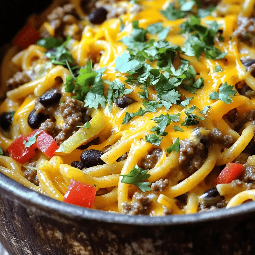 One Pot Taco Pasta Schnelles und einfaches Gericht
