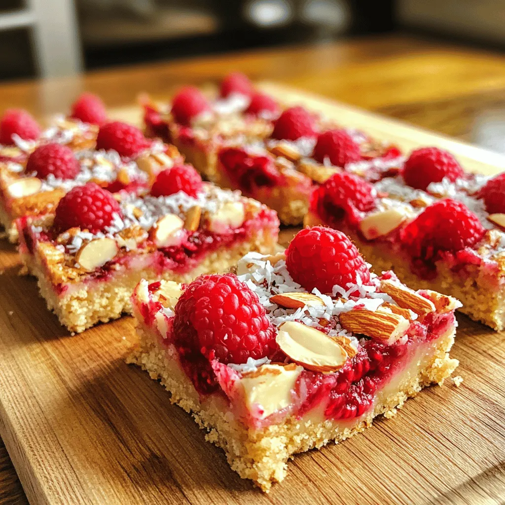 Raspberry Almond Oat Bars Einfache und gesunde Leckerei