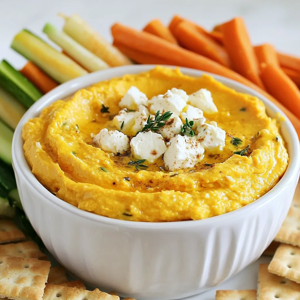 Kürbis-Feta-Dip cremig und unwiderstehlich lecker
