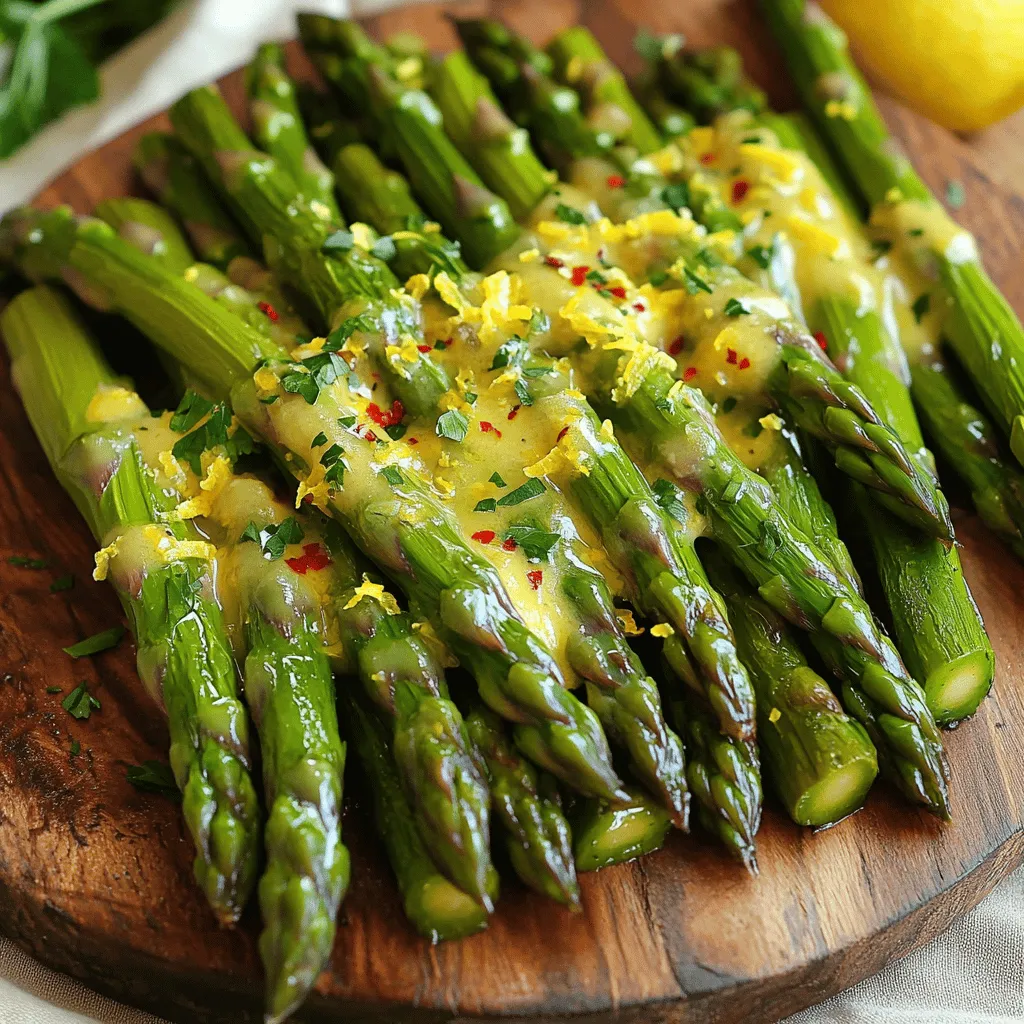 Zitronenbutter-Spargel Einfaches und köstliches Rezept
