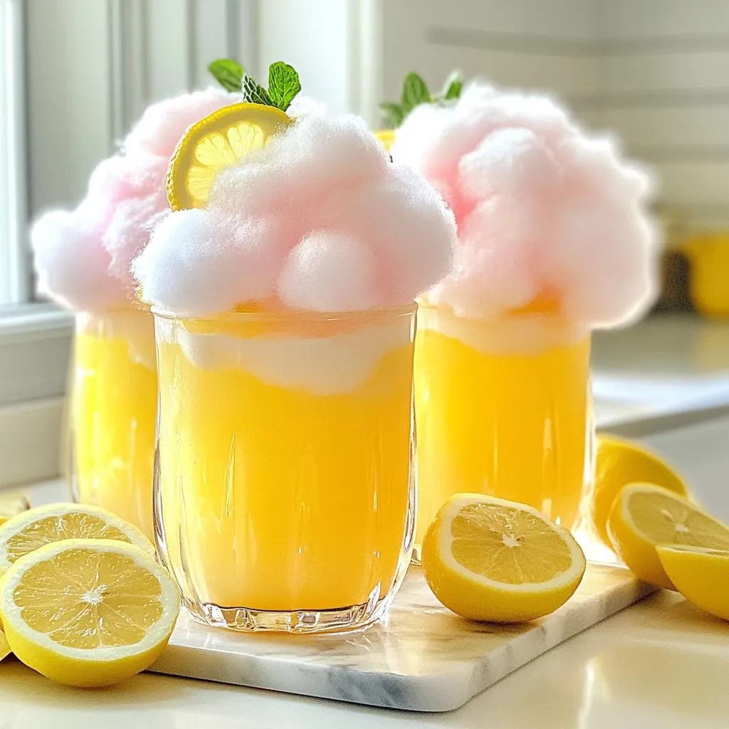 Cotton Candy Lemonade Süß und Erfrischend Genießen