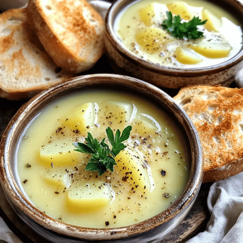 Country French Garlic Soup köstlich und einfach genießen