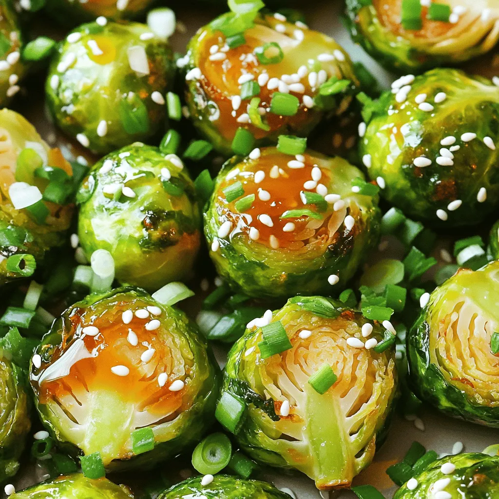 Honey Sriracha Brussels Sprouts Köstlich und Einfach