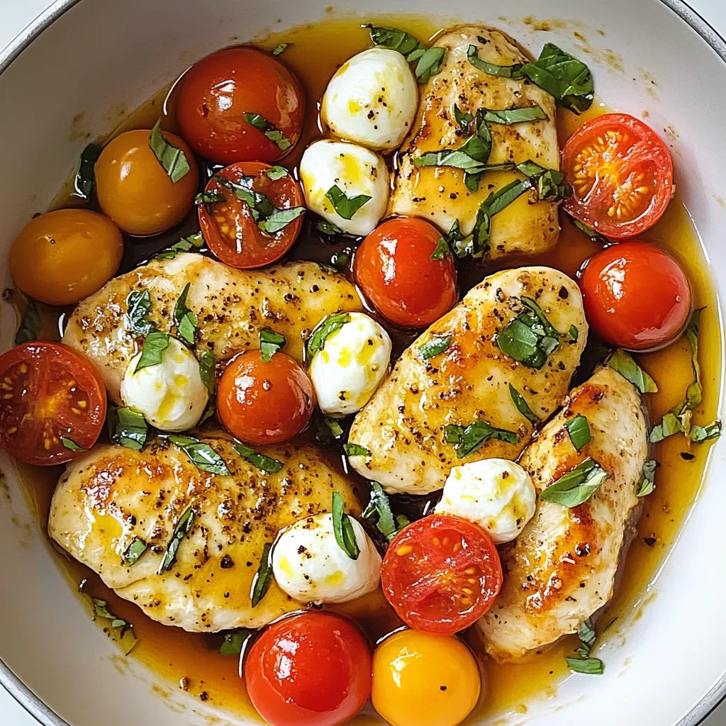 Chicken Caprese Skillet Schnelles und leckeres Gericht