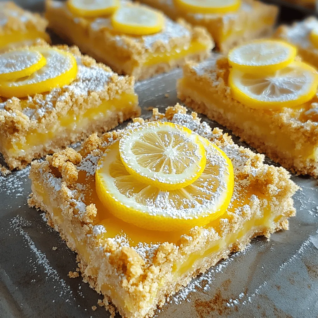 Lemon Crumb Bars Rezept Einfach und Lecker Genuss