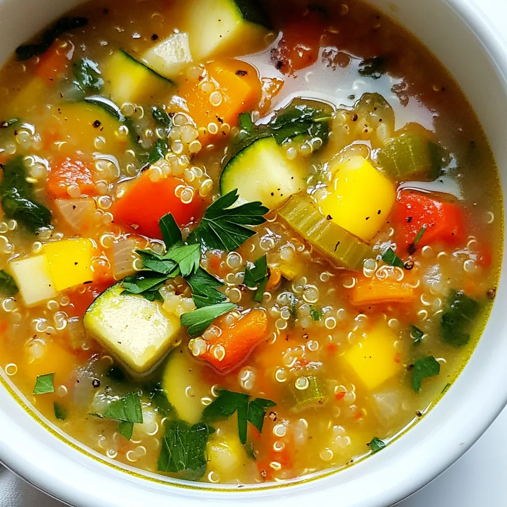 Quinoa Vegetable Soup Nährstoffreiche und gesunde Wahl