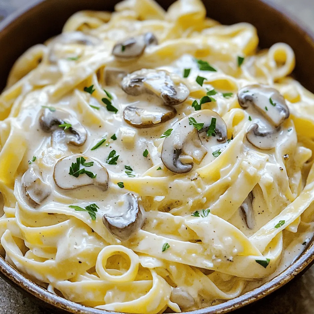 Creamy Bacon Mushroom Pasta Einfaches Genussrezept