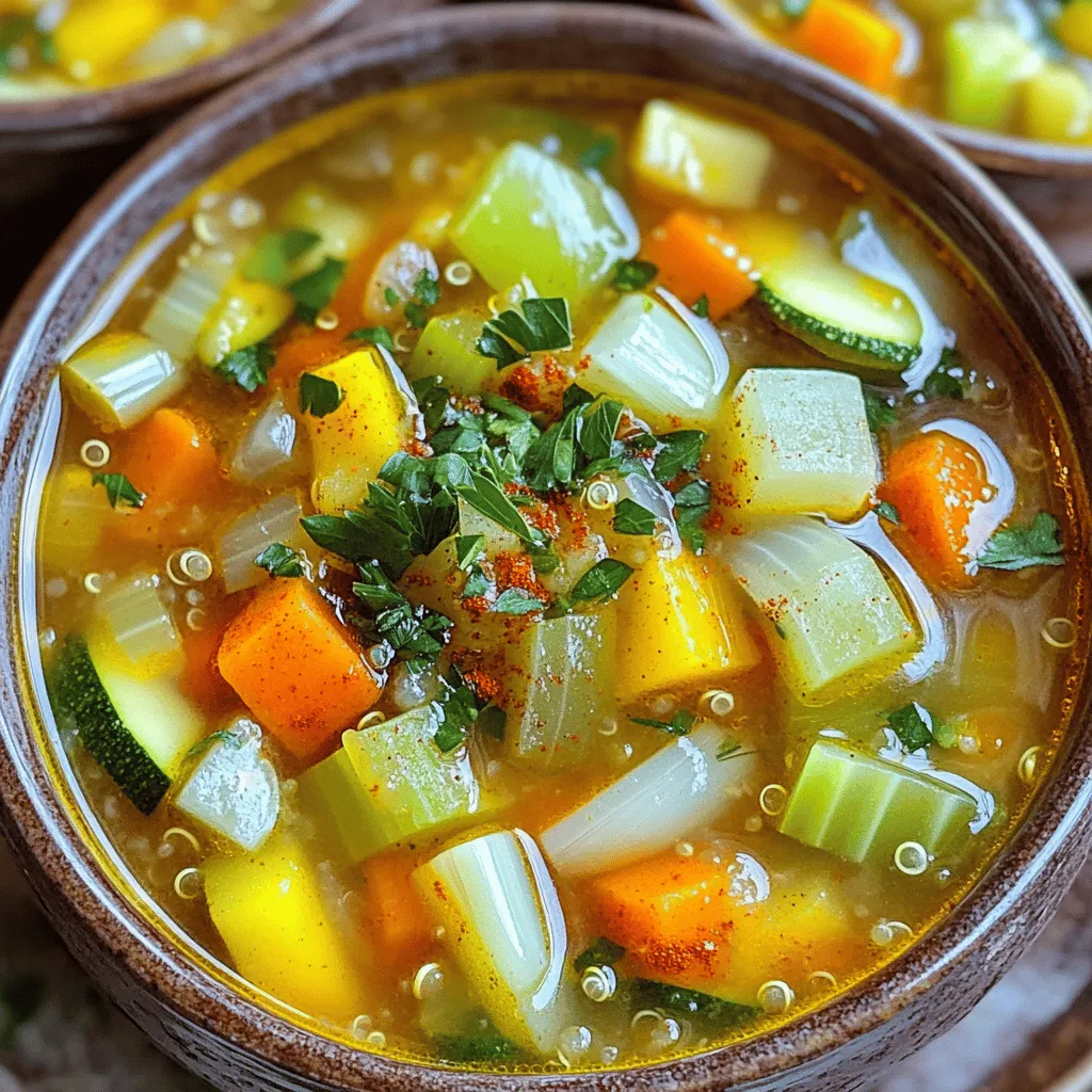 Gemüsesuppe mit Quinoa Nahrhaft und Einfach Zubereiten