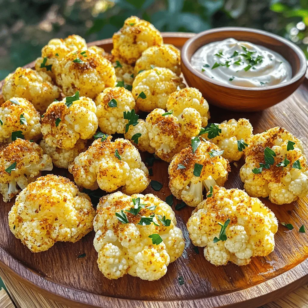 Garlic-Tossed Cauliflower Bites Köstliches Rezept