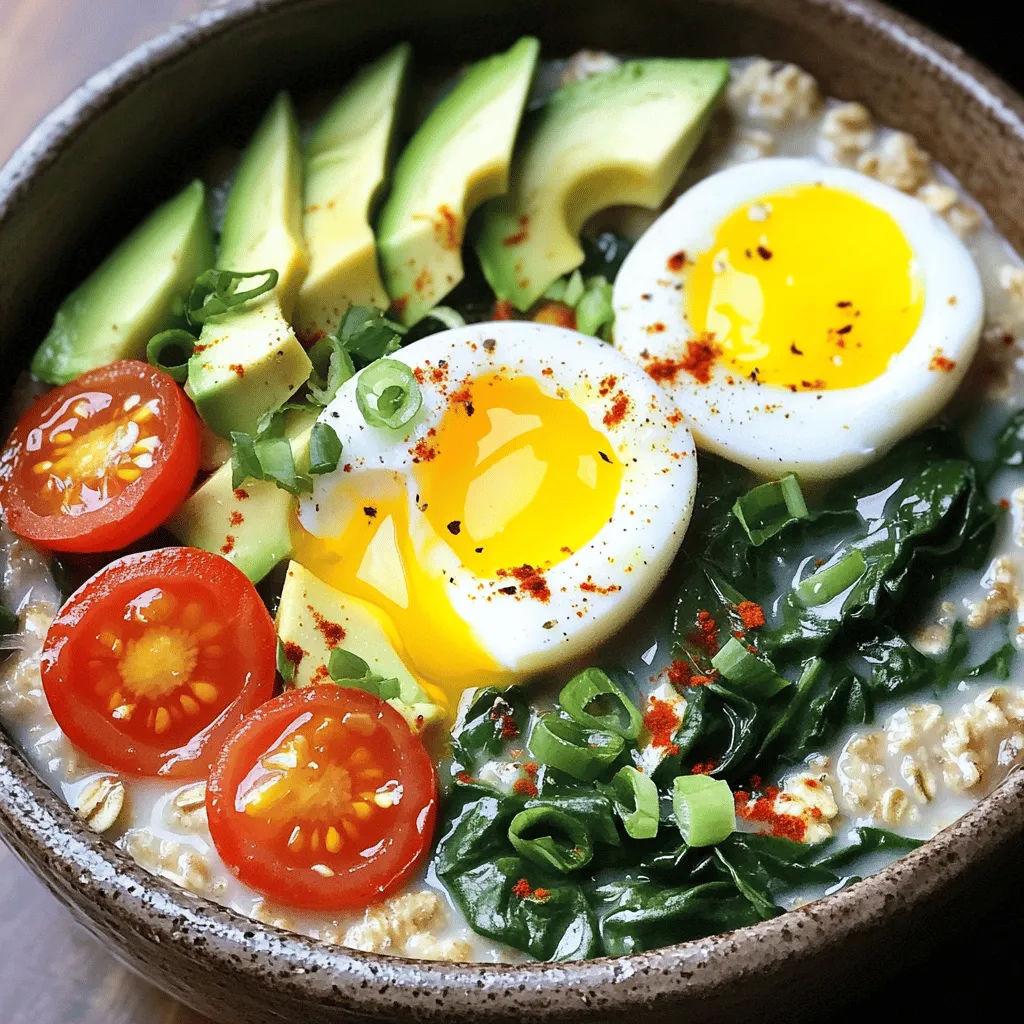Savory Oatmeal with Eggs Einfach und Nahrhaft