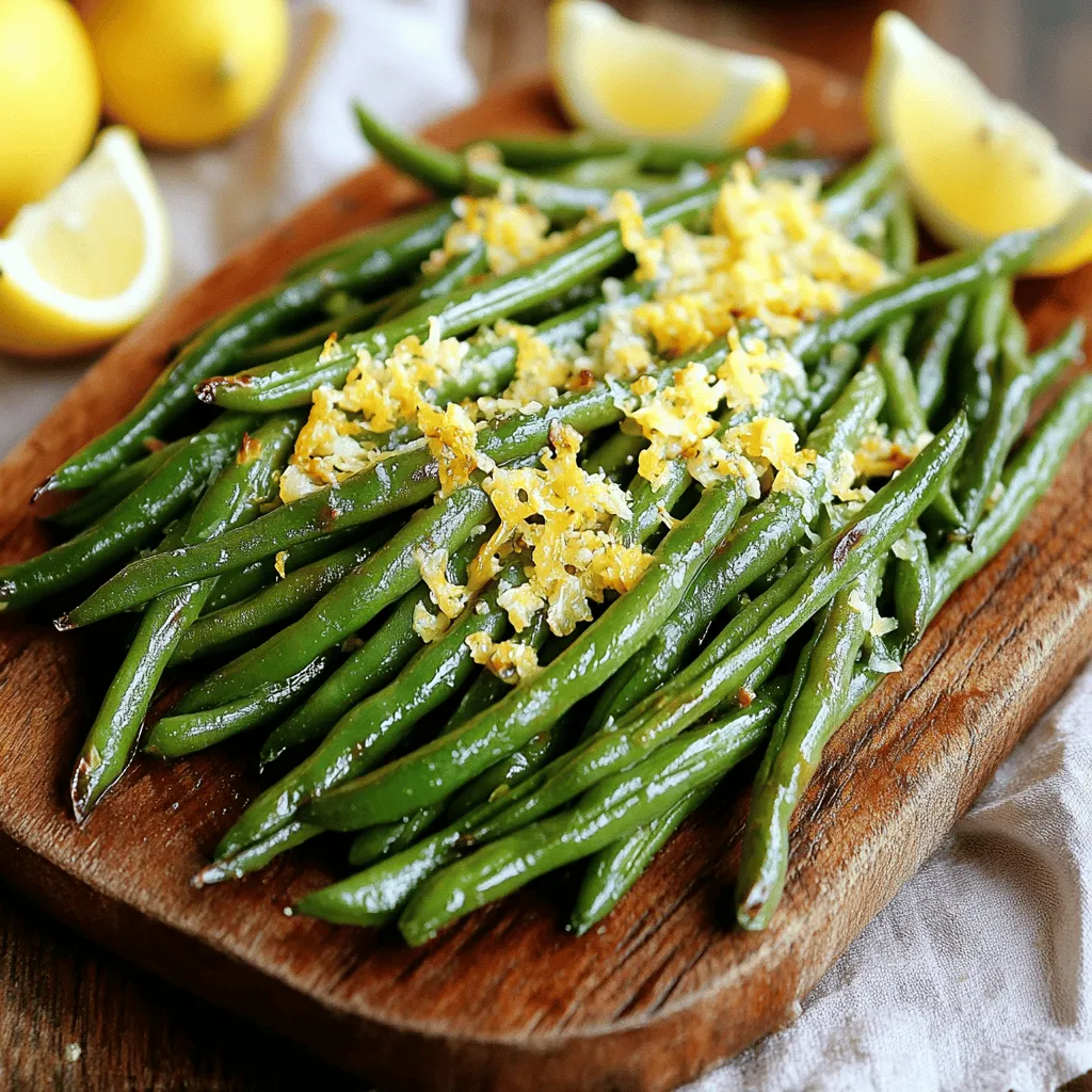 Roasted Parmesan Green Beans Schmackhafte Beilage