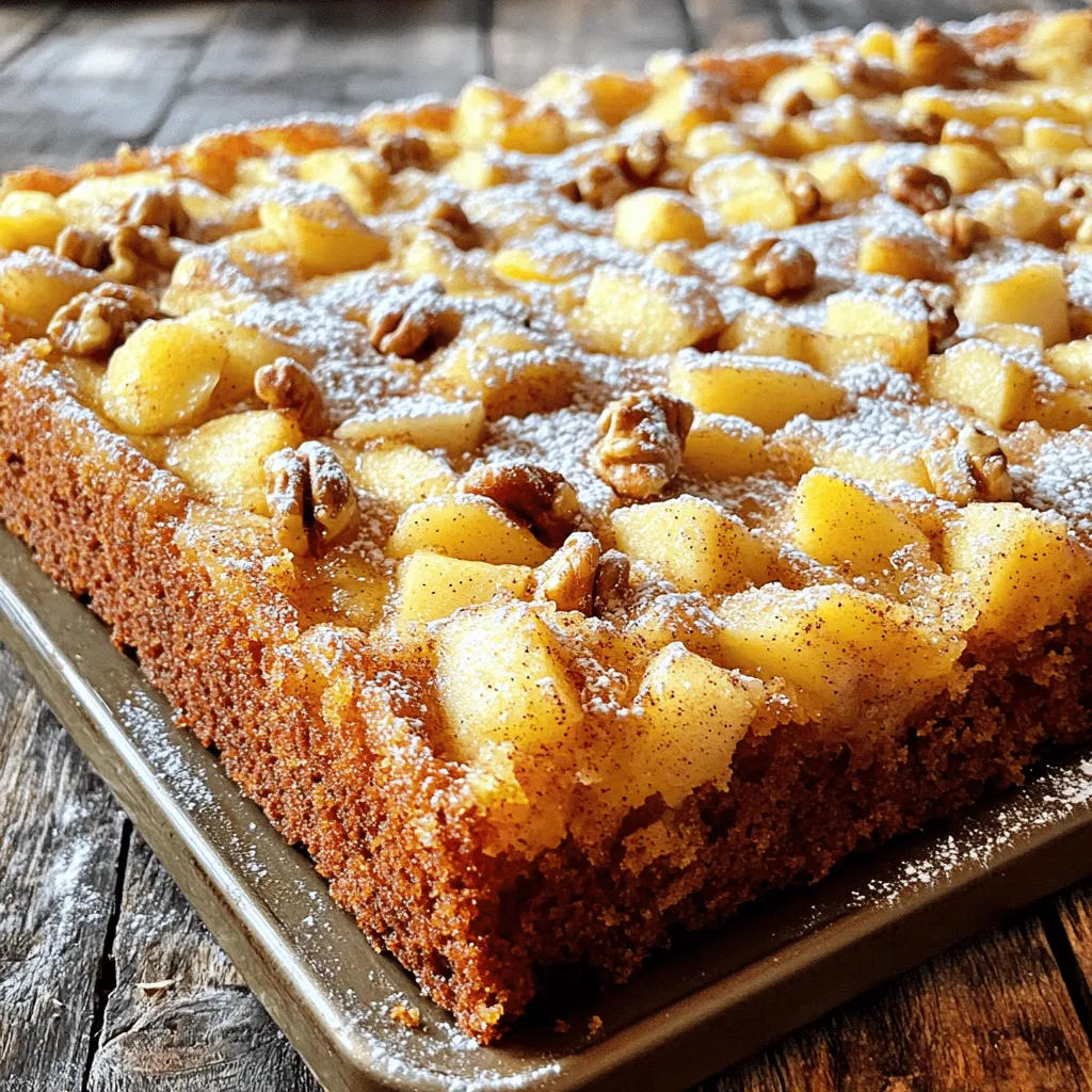 Apfel-Zimt Blechkuchen Einfaches und köstliches Rezept