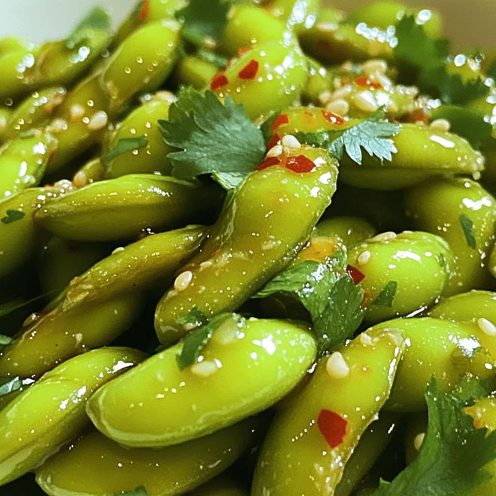 Spicy Garlic Edamame Schnelle und Schmackhafte Snacks
