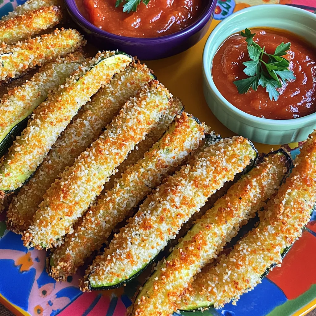 Crispy Parmesan Zucchini Fries Knusprig und Lecker