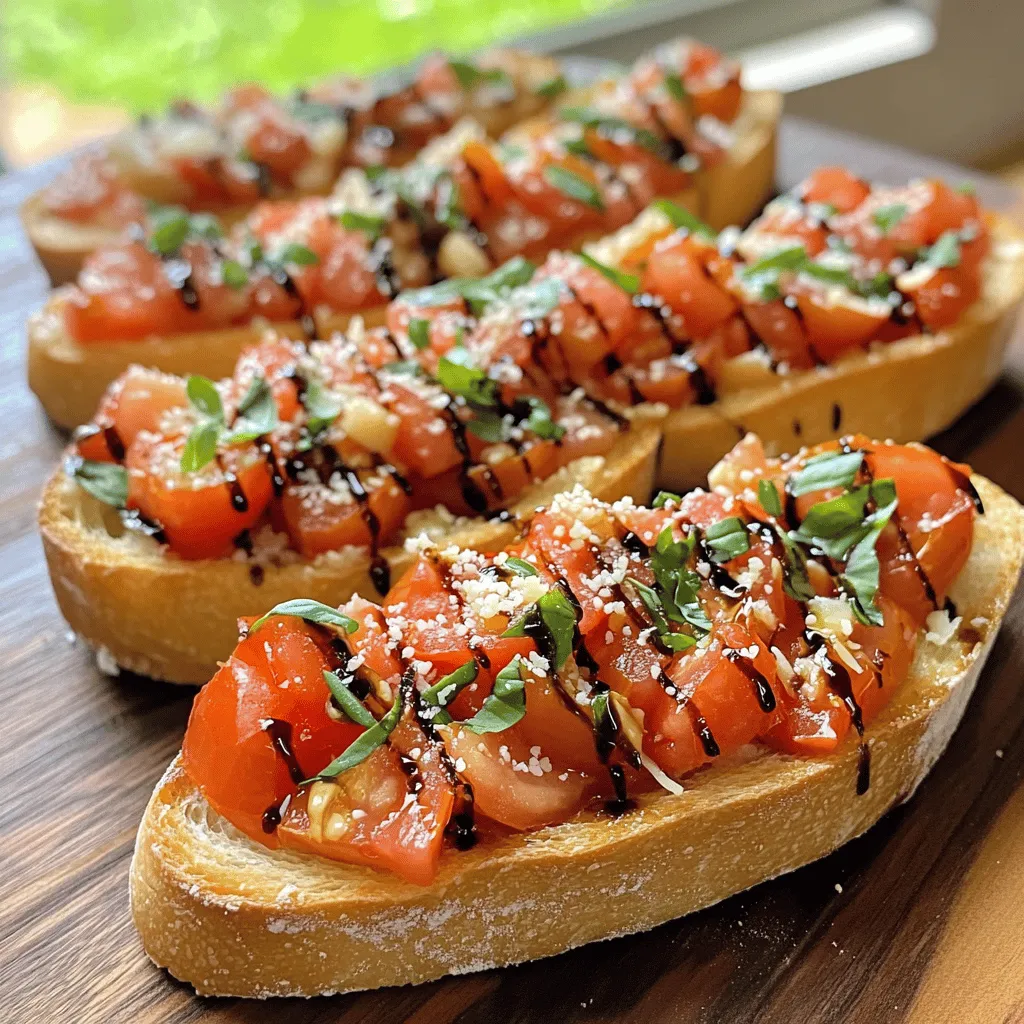 Tomato Basil Bruschetta Einfaches und Geschmackvolles Rezept