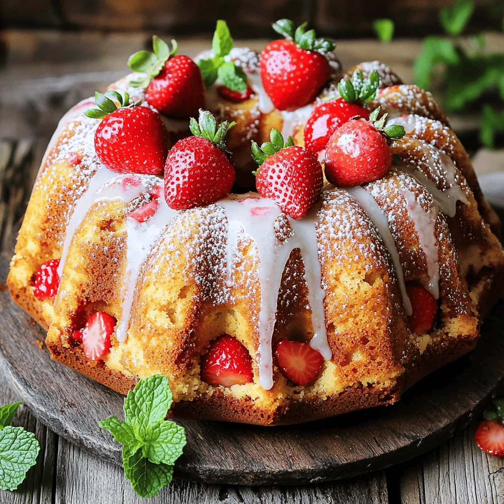 Erdbeer Bundt-Kuchen Genuss Einfache und köstliche Anleitung